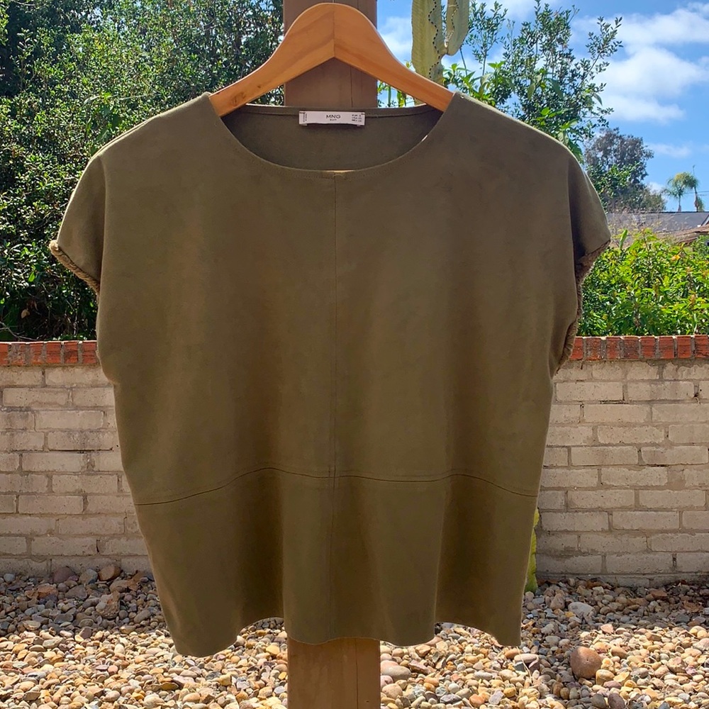 Mango top suede